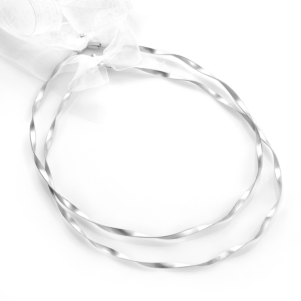 Louvaris επάργυρα χειροποίητα στέφανα γάμου Σ142Ε