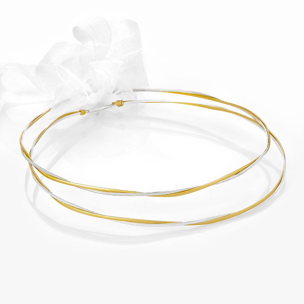 Louvaris επάργυρα χειροποίητα στέφανα γάμου Σ160Ε