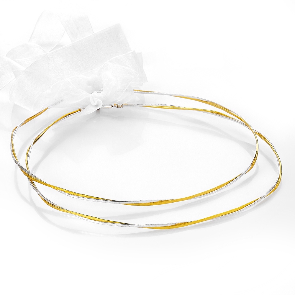 Louvaris επάργυρα χειροποίητα στέφανα γάμου Σ170Ε