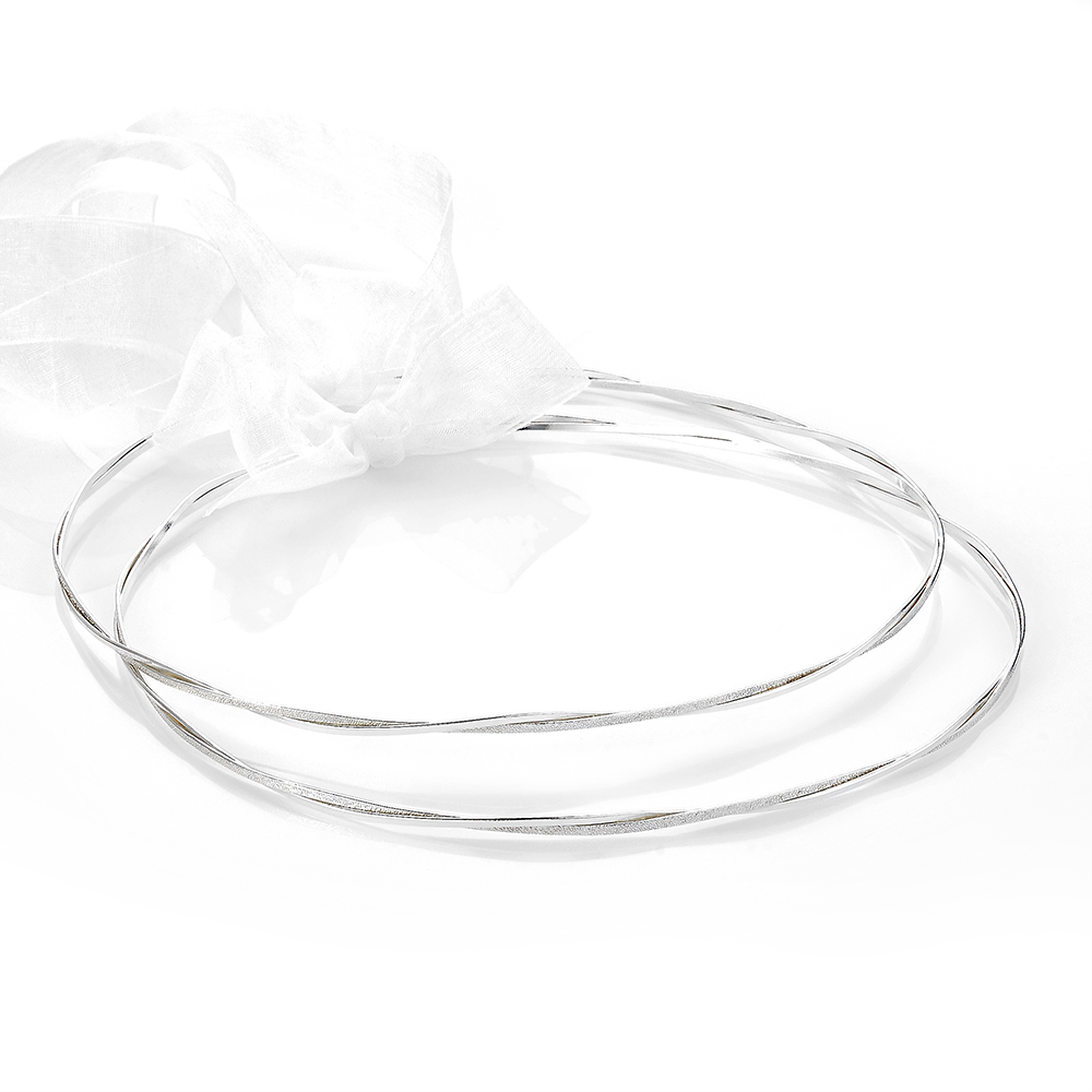 Louvaris επάργυρα χειροποίητα στεφανα γάμου Σ175Ε