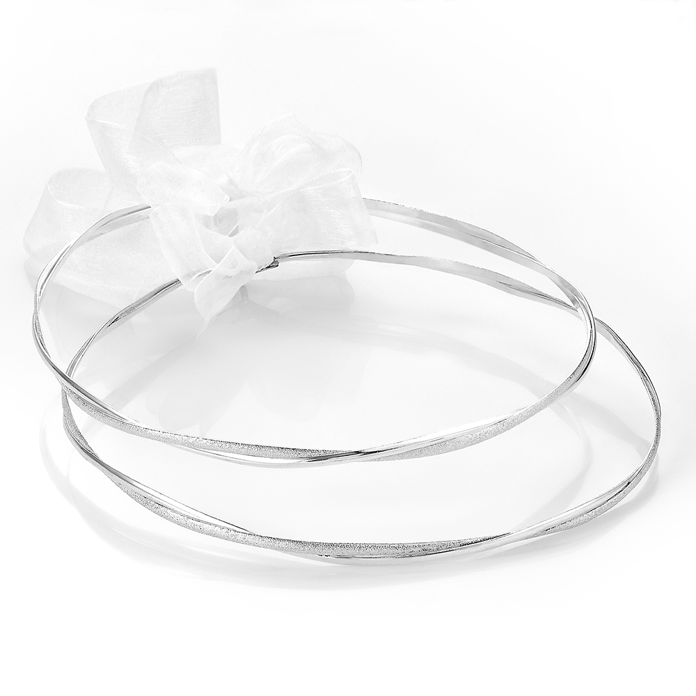 Louvaris ασημένια χειροποίητα στέφανα γάμου Σ177