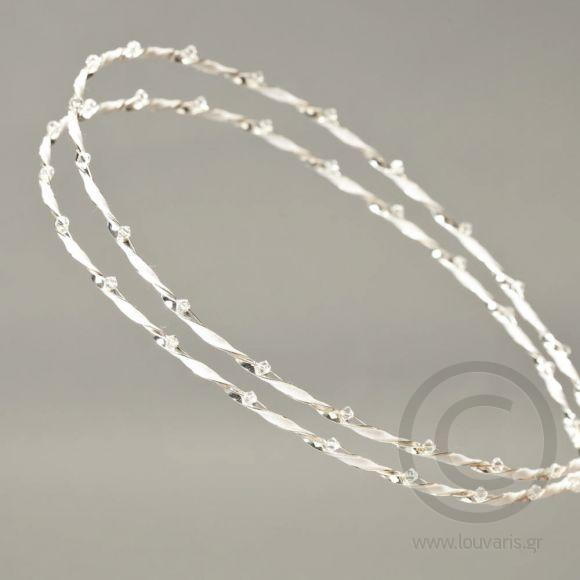 Louvaris επάργυρα χειροποίητα στέφανα γάμου Σ264Ε