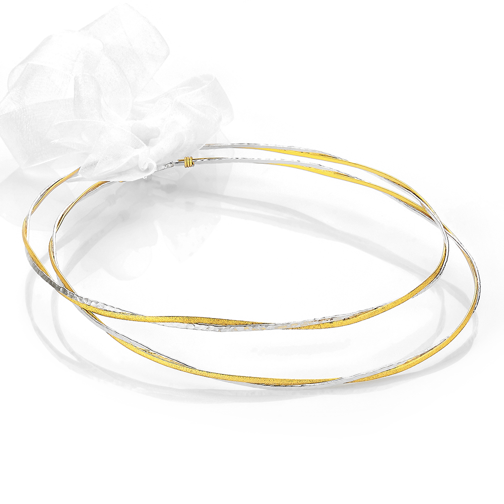 Louvaris επάργυρα χειροποίητα στέφανα γάμου Σ158Ε