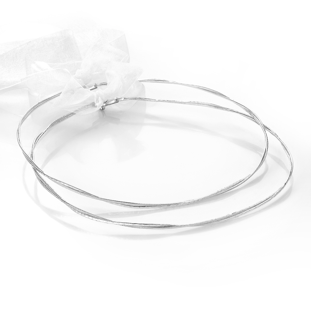 Louvaris ασημένια χειροποίητα στέφανα γάμου Σ173