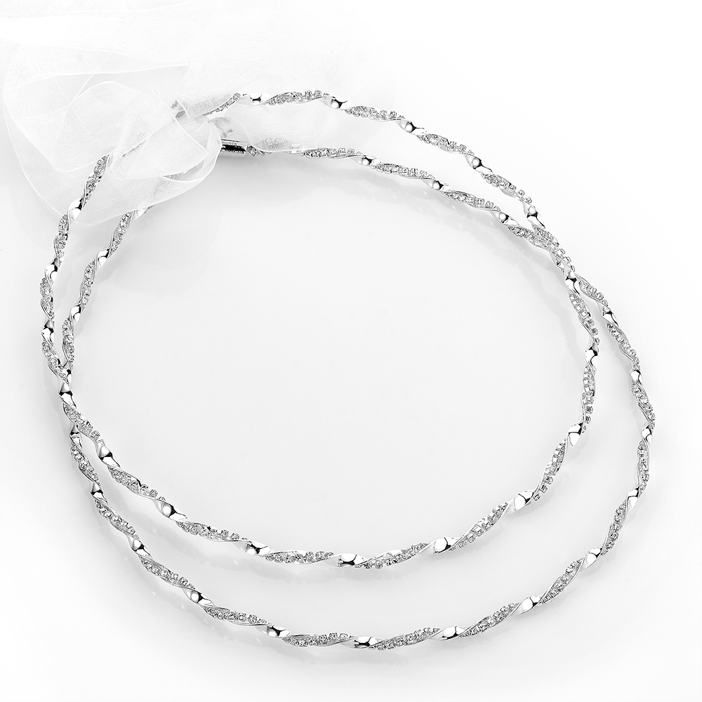 Louvaris ασημένια χειροποίητα στέφανα γάμου Σ326