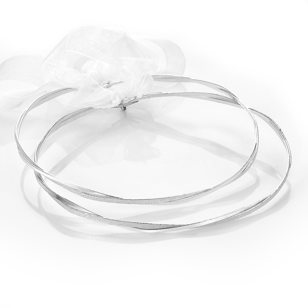 Louvaris επάργυρα χειροποίητα στέφανα γάμου Σ496Ε