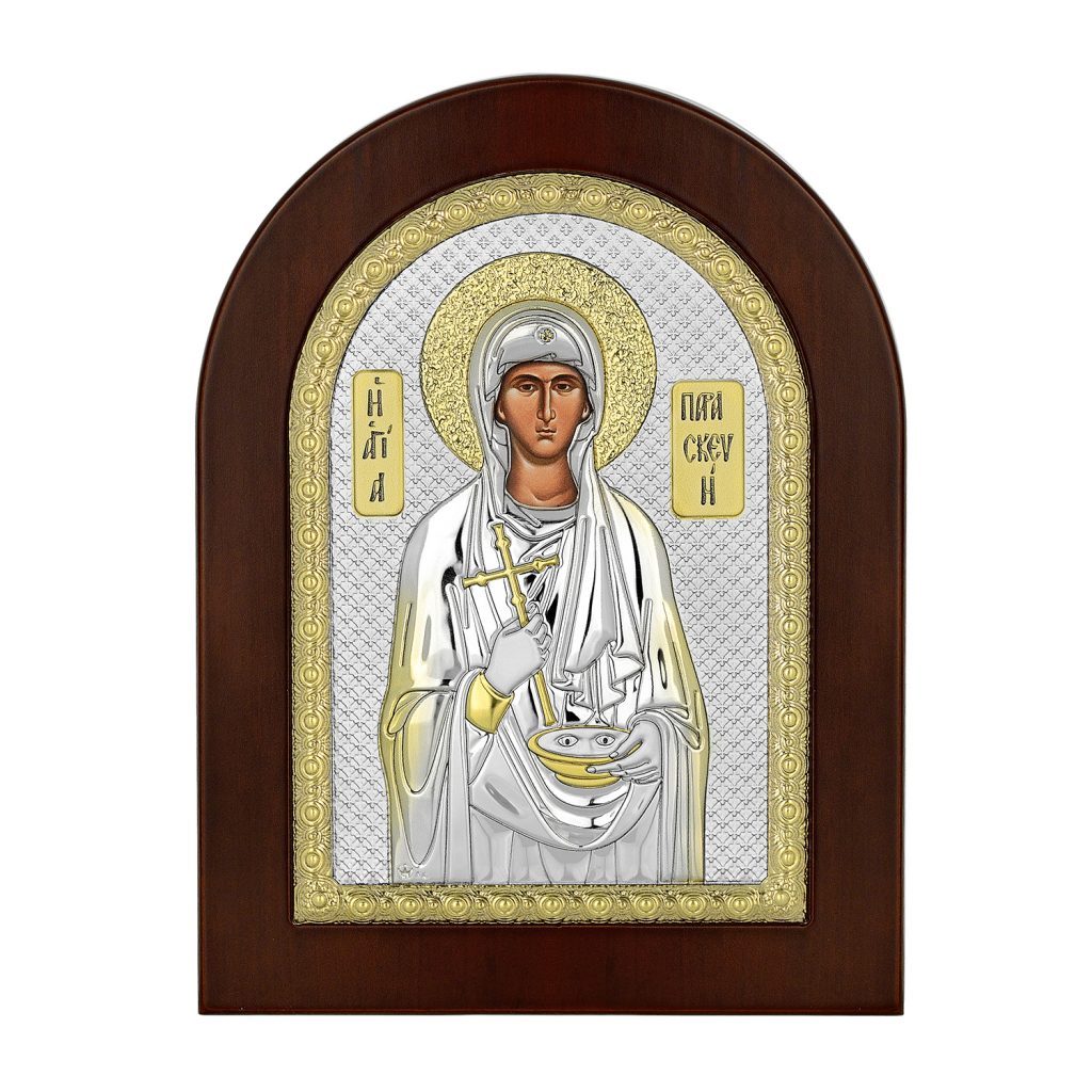 Ασημένια εικόνα η Αγία Παρασκευή 15Χ21 Prince Silvero MA/E1148BX