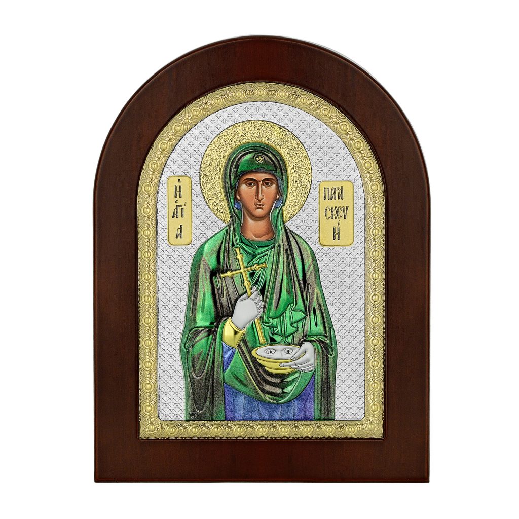 Ασημένια εικόνα η Αγία Παρασκευή 15Χ21 Prince Silvero MA/E1148BXC