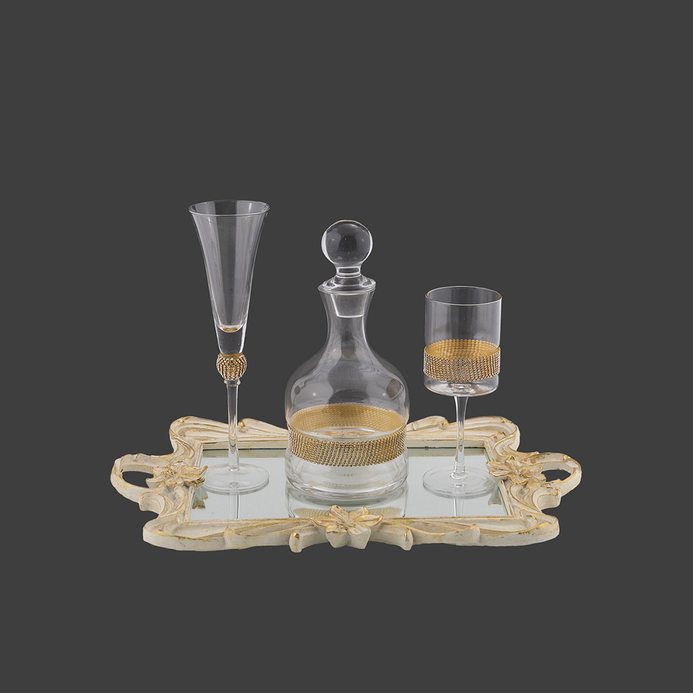 La Vista σετ γάμου καράφα-ποτήρι κρασιού SK2541690 2ΤΜΧ