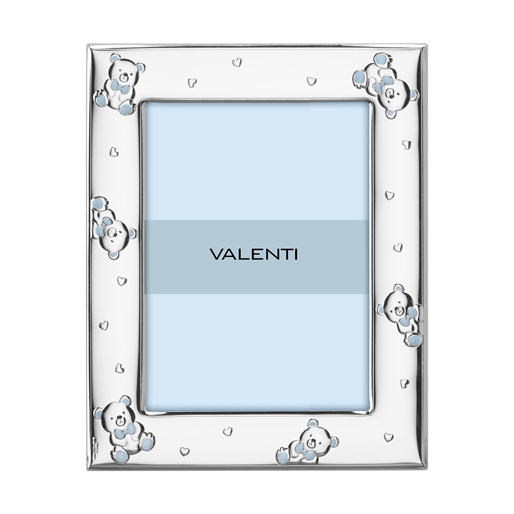 Ασημένια παιδική κορνίζα Valenti 13X18 73126/4LC