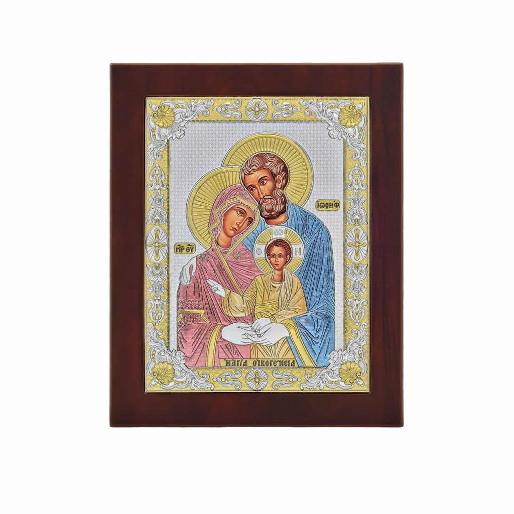 Prince Silvero ασημένια εικόνα Αγία Οικογένεια 18X22 MA/E1805BXC