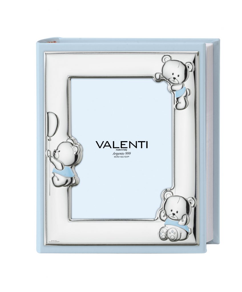 Valenti παιδικό δερμάτινο άλμπουμ με ασημένια κορνίζα  20X25 73575/2C