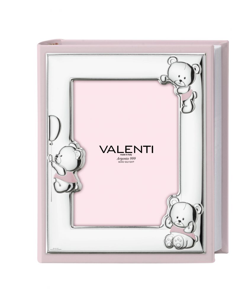 Valenti παιδικό δερμάτινο άλμπουμ με ασημένια κορνίζα 20X25 73575/2R