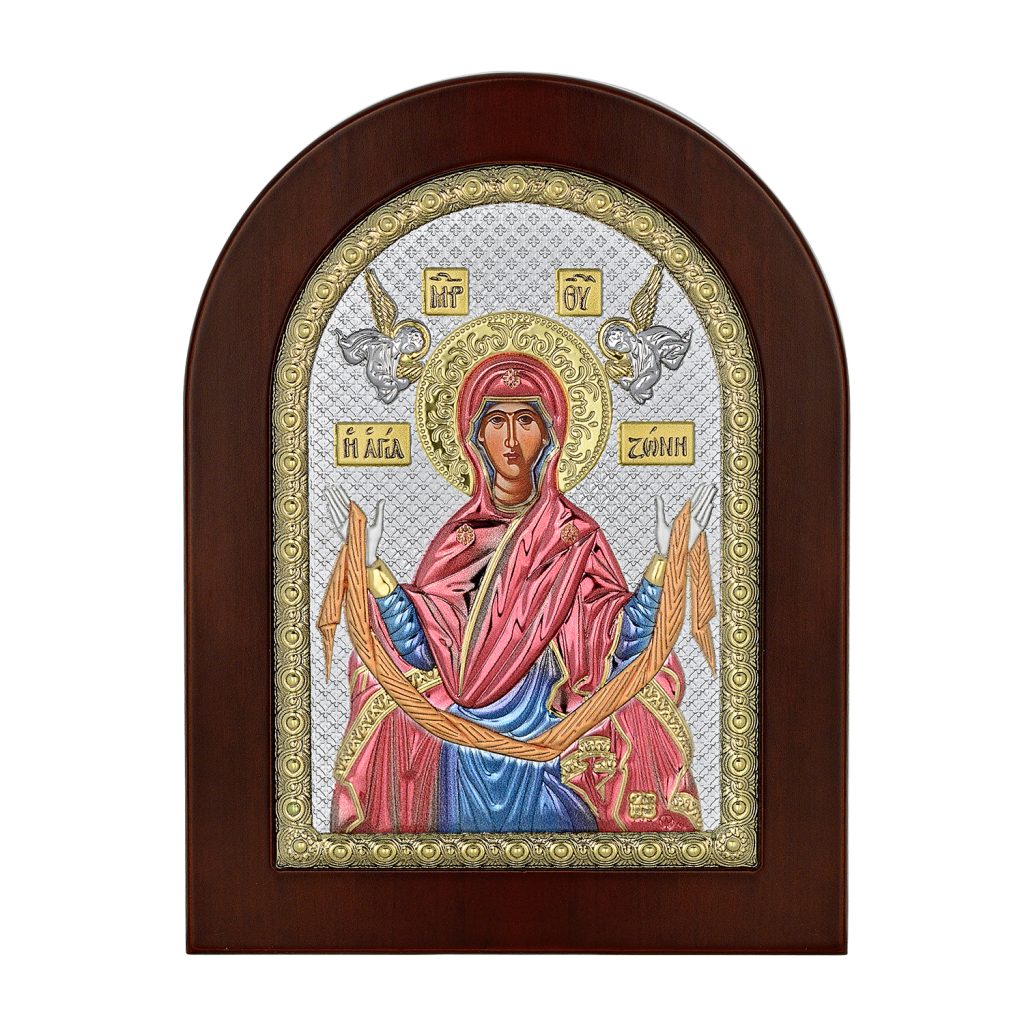 Prince Silvero ασημένια εικόνα 15X21 Η Αγία Ζώνη MA/E1149BXC