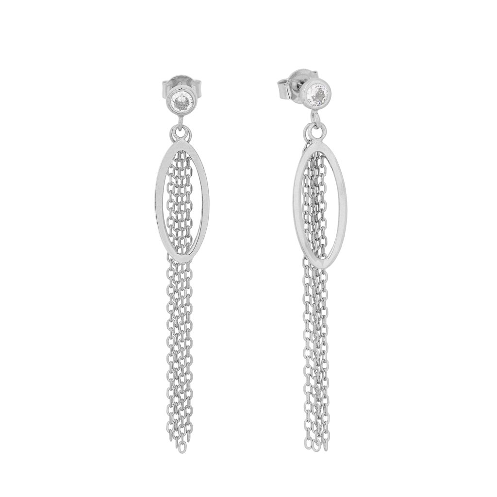 Prince Silvero γυναικείο ασημένιο σκουλαρίκι 925 2A-SC283-1