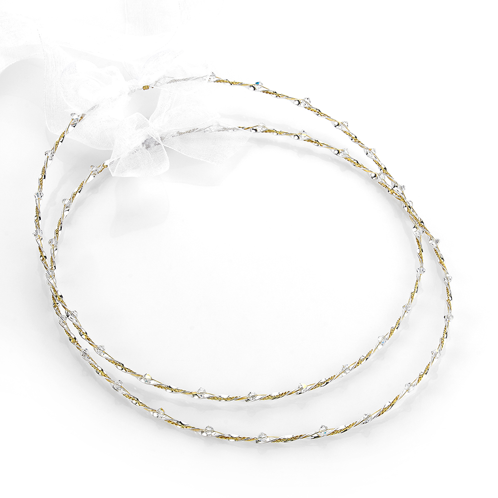 Louvaris ασημένια χειροποίητα στέφανα γάμου Σ221