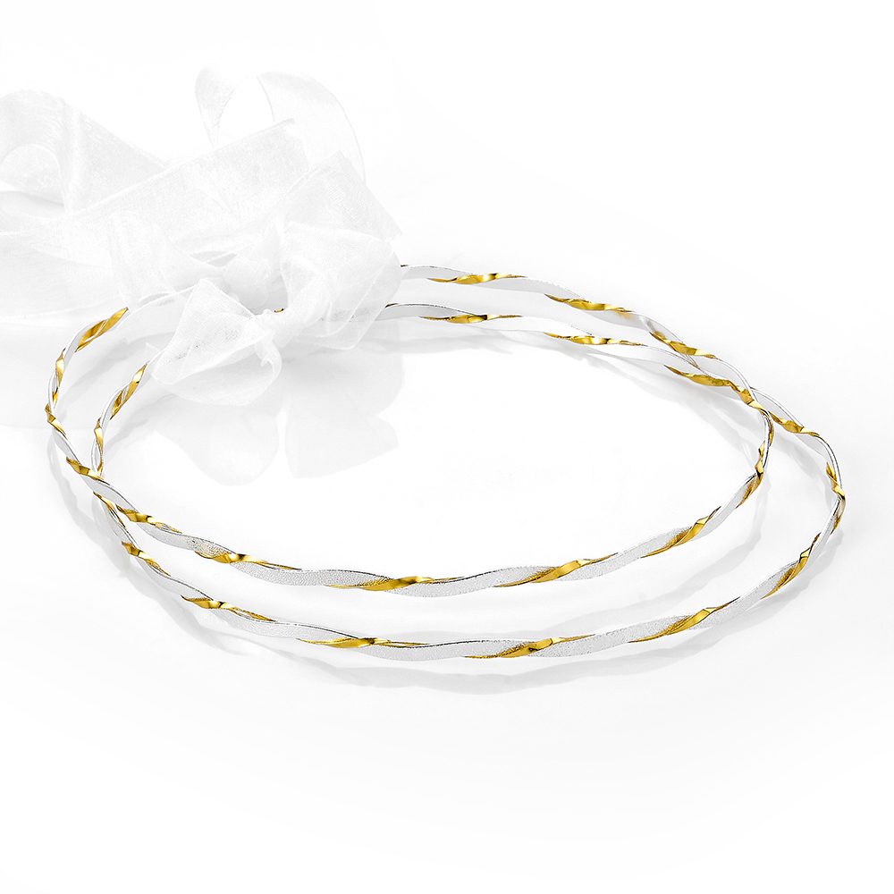 Louvaris επάργυρα χειροποίητα στέφανα γάμου Σ594Ε