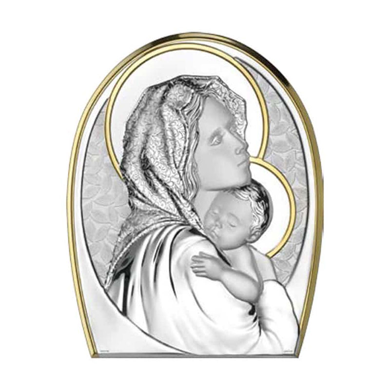 Atelier ασημένια εικόνα της Παναγίας 32Χ40 AE0202/5