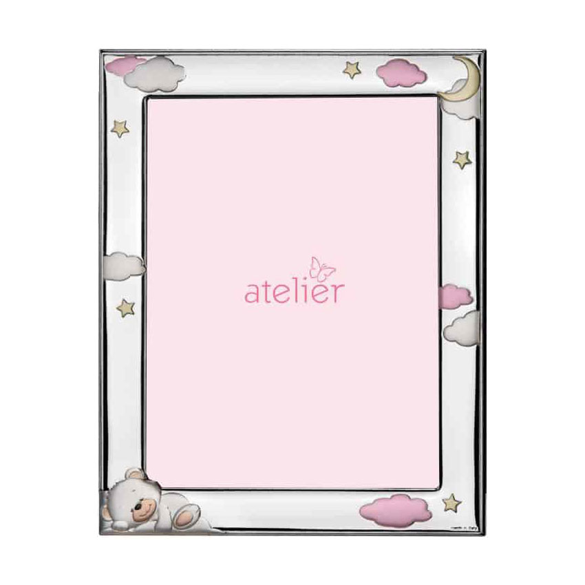 Atelier ασημένια παιδική κορνίζα 13Χ18 για κορίτσι ΑΕ0508/13R