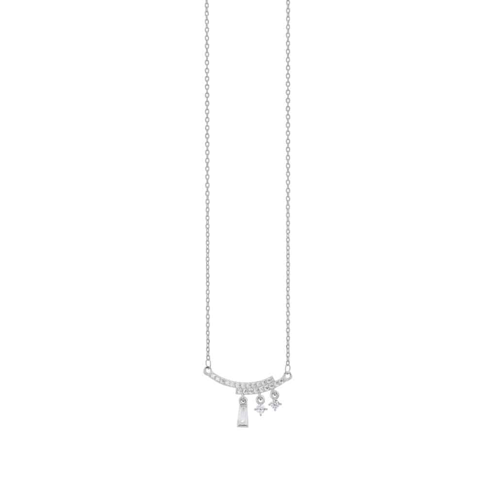 Prince Silvero γυναικείο ασημένιο κολιέ 925 3A-KD594-1