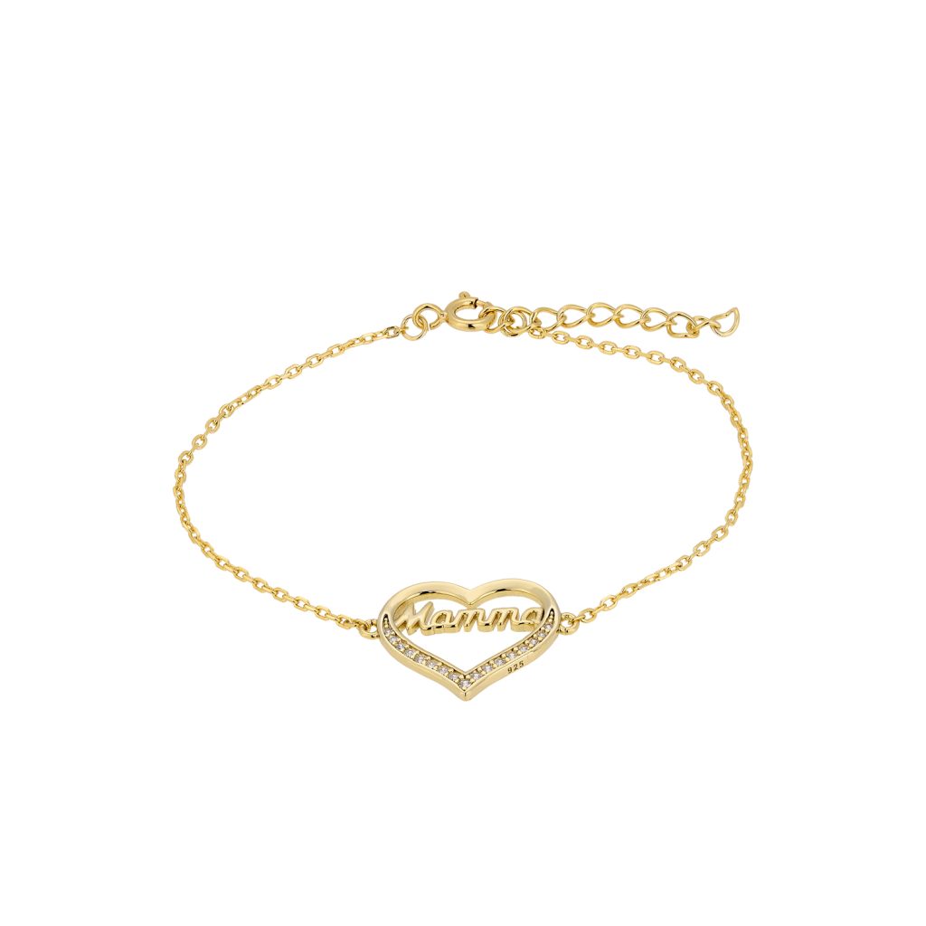 Prince Silvero γυναικείο ασημένιο βραχιόλι Mama 925 2ZK-BR065-3