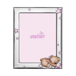 Atelier ασημένια παιδική κορνίζα 9Χ13 για κορίτσι AE3061/9R