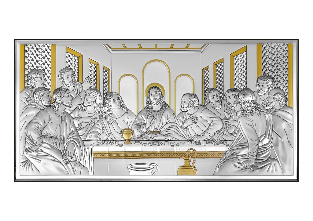 Beltrami ασημένια εικόνα Μυστικός Δείπνος 24X12 6465/2O