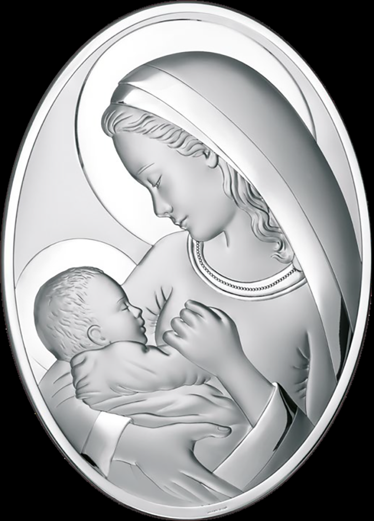 Beltrami ασημένια εικόνα Της Παναγίας 10Χ13 6556/2X