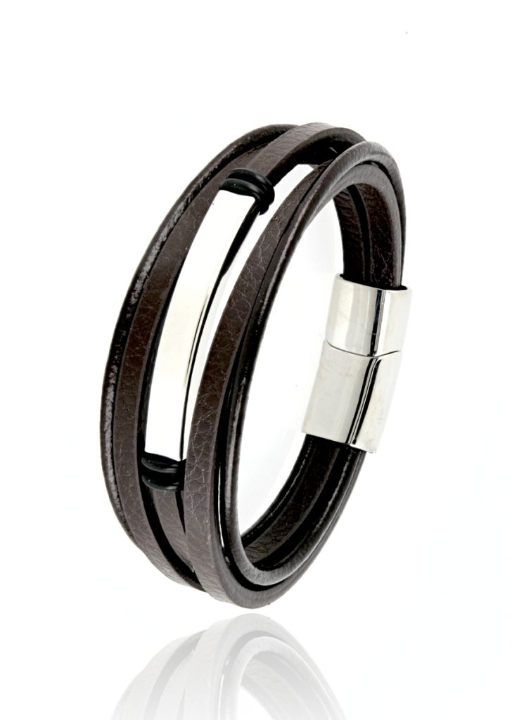 Italsteel ανδρικό ατσάλινο βραχιόλι BR3539