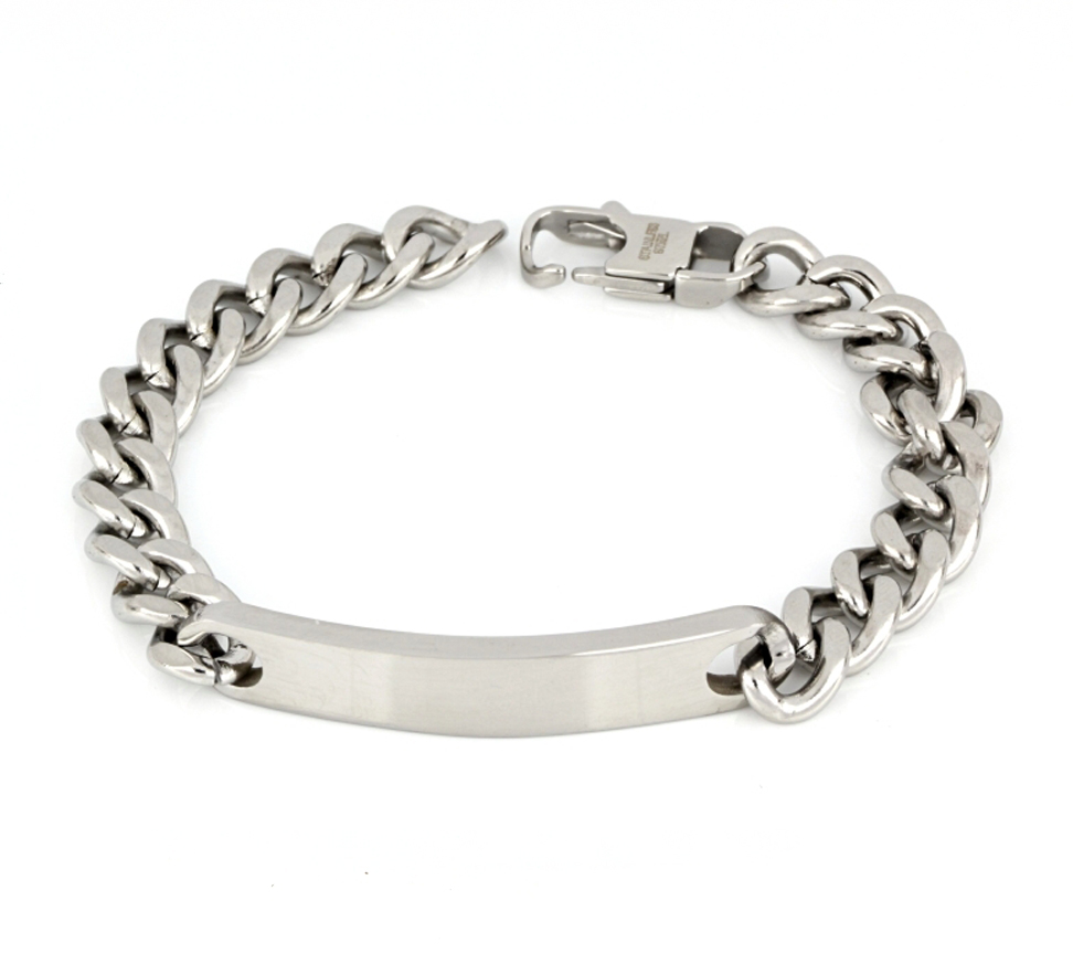 Italsteel ανδρικό ατσάλινο βραχιόλι ταυτότητα BR5316