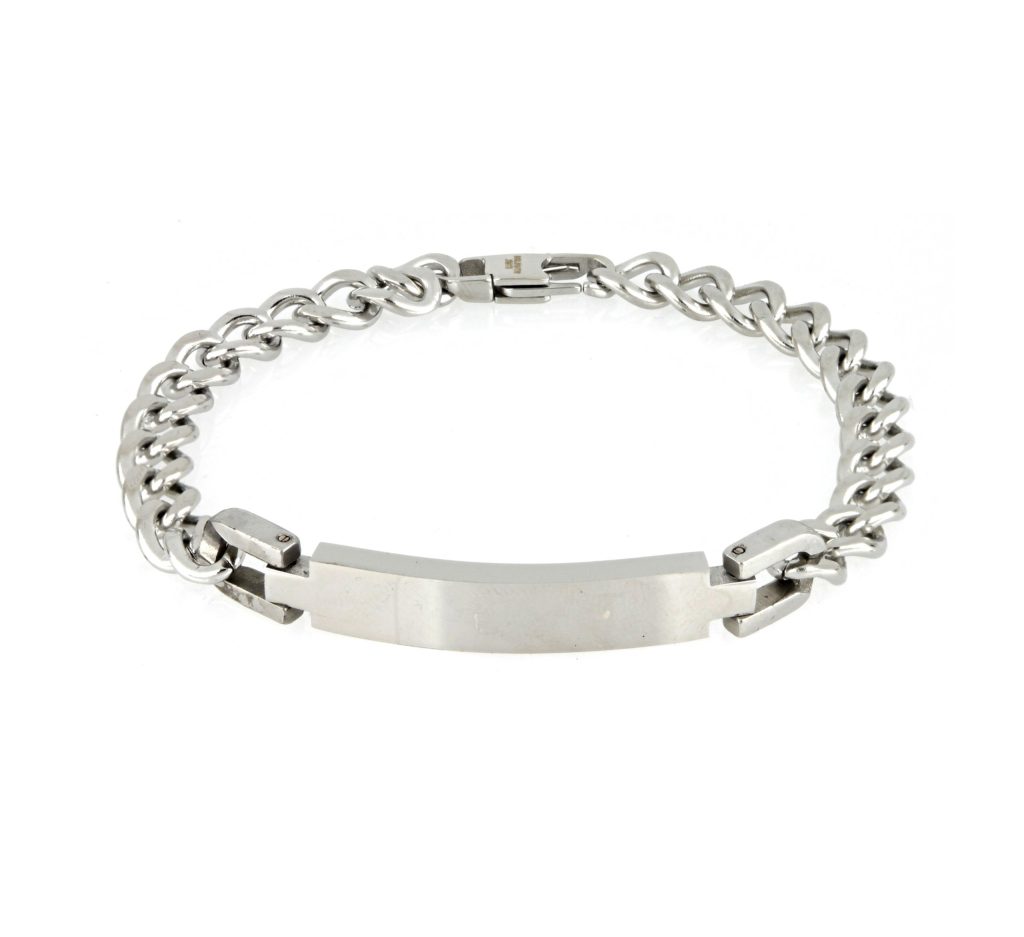 Italsteel ανδρικό ατσάλινο βραχιόλι ταυτότητα BR1223