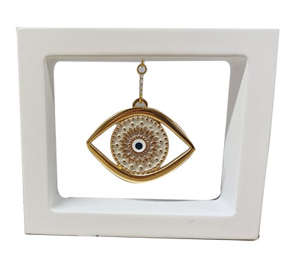 Prince Silvero μεταλλικό γούρι με ξύλο 14Χ12 GR211