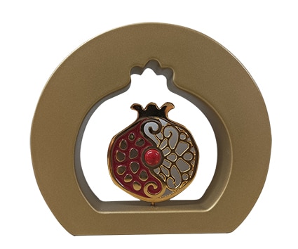 Prince Silvero μεταλλικό γούρι με ξύλο 14Χ12 GR215