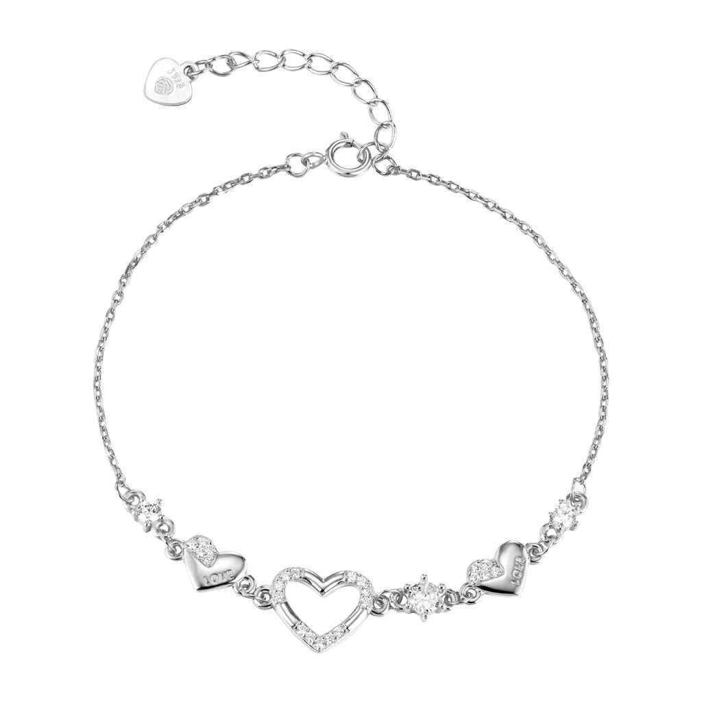 Prince Silvero γυναικείο ασημένιο βραχιόλι 925 3A-BR790-1