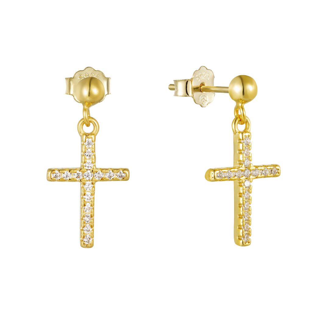 Prince Silvero γυναικείο ασημένιο σκουλαρίκι 925 3A-SC687-3