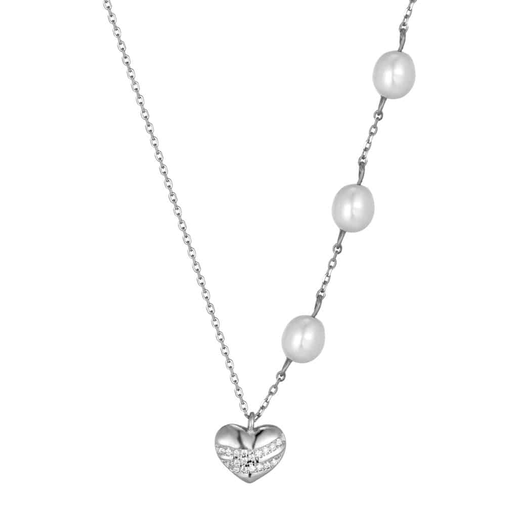 Prince Silvero γυναικείο ασημένιο κολιέ 925 3A-KD761-1