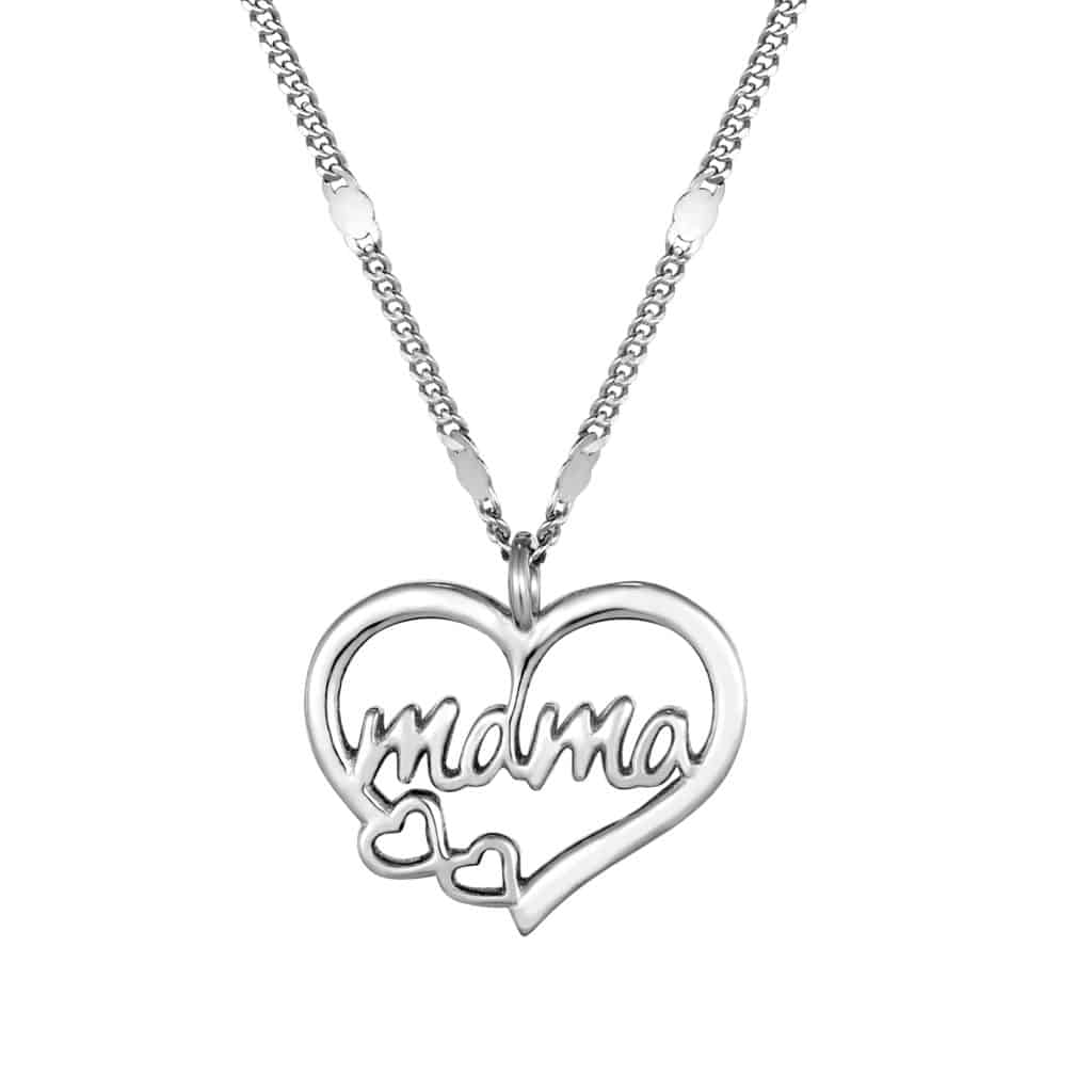 Prince Silvero γυναικείο ασημένιο κολιέ μαμά 925 4A-KD775-1