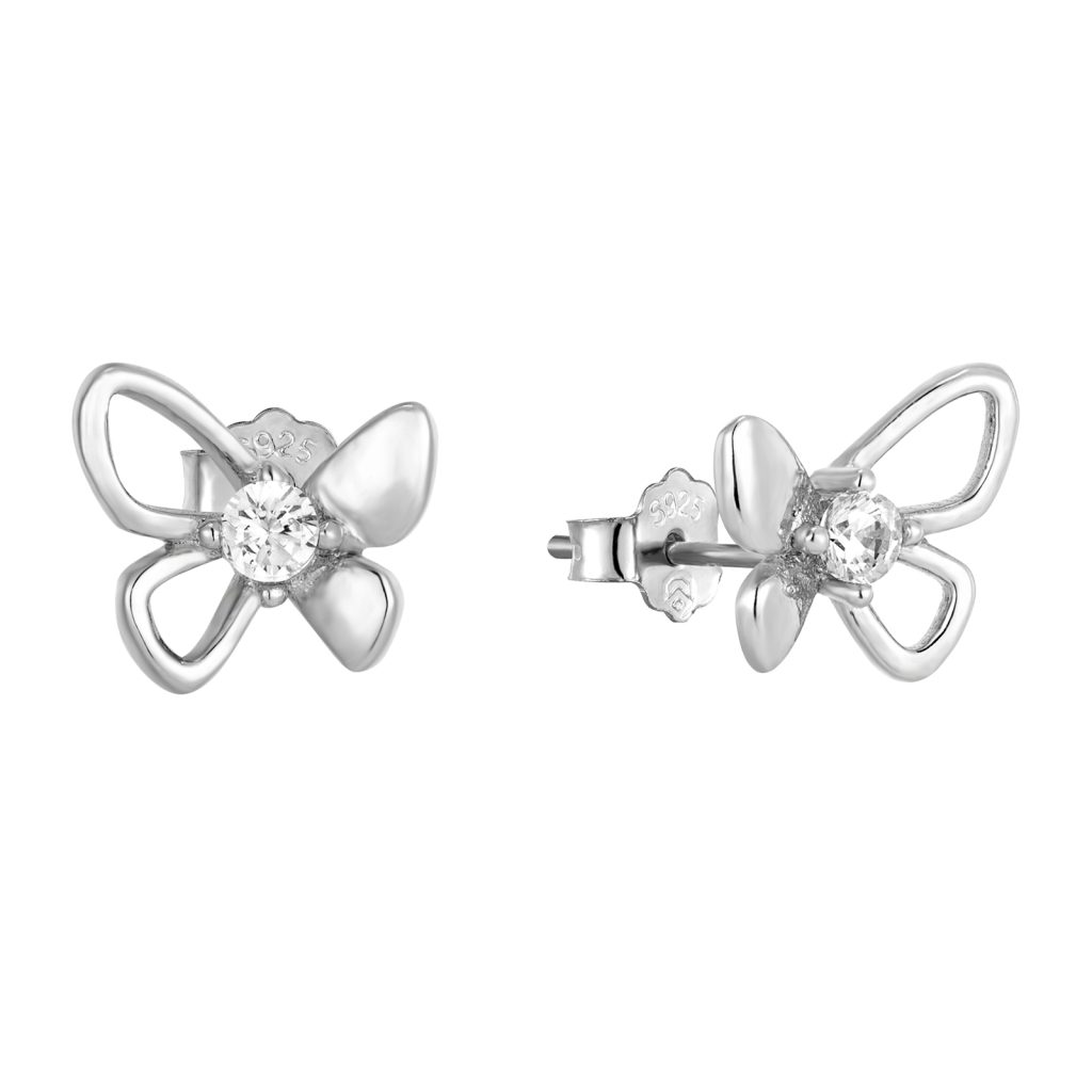 Prince Silvero γυναικείο ασημένιο σκουλαρίκι 925 4A-SC040-1