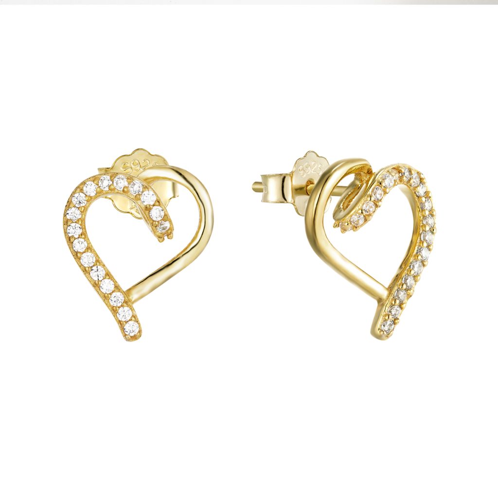 Prince Silvero γυναικείο ασημένιο σκουλαρίκι 925 4A-SC048-3