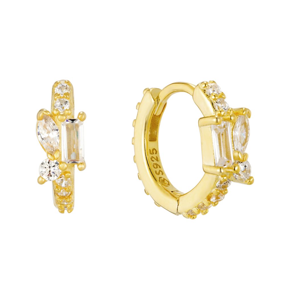 Prince Silvero γυναικείο ασημένιο σκουλαρίκι 925 4A-SC735-3