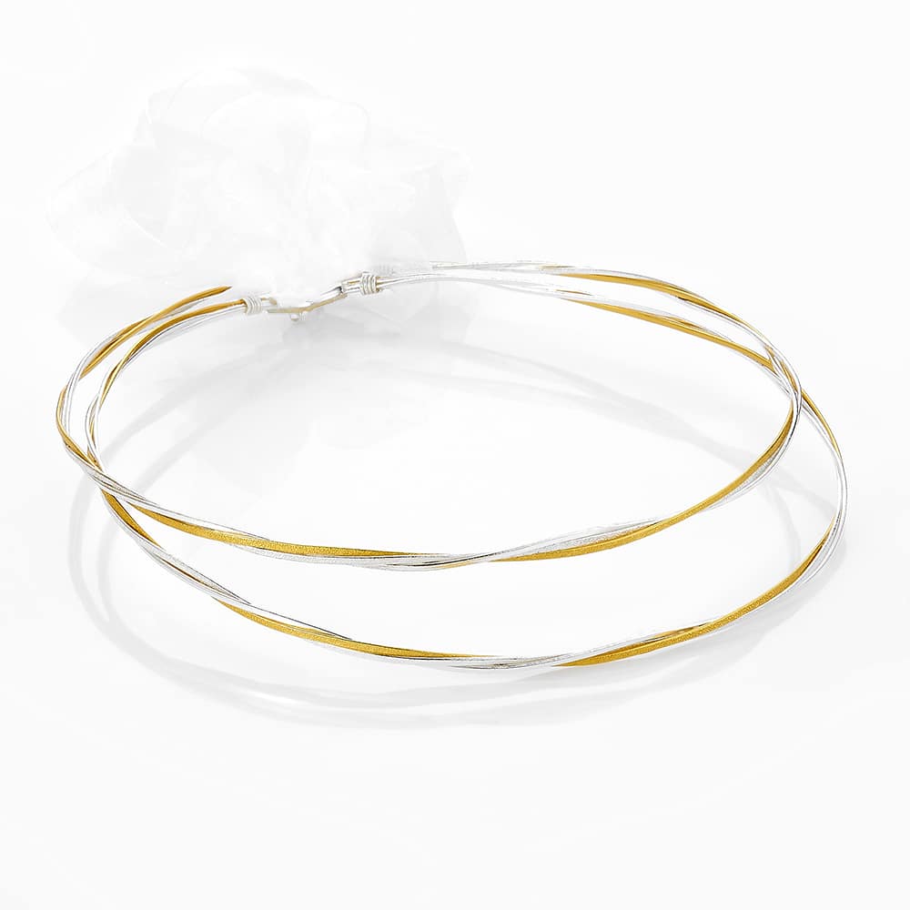 Louvaris επάργυρα χειροποίητα στέφανα γάμου Σ155E