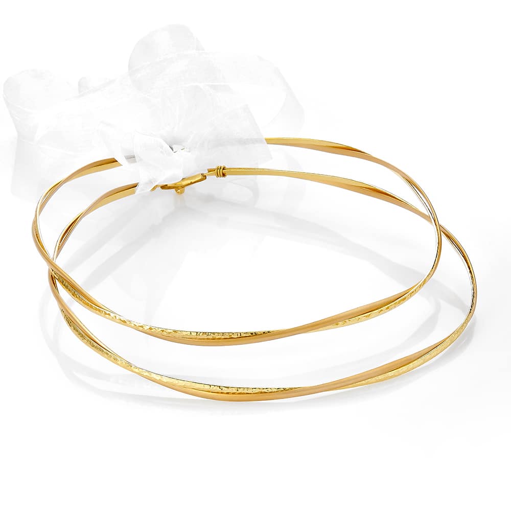 Louvaris επάργυρα χειροποίητα στέφανα γάμου Σ180E