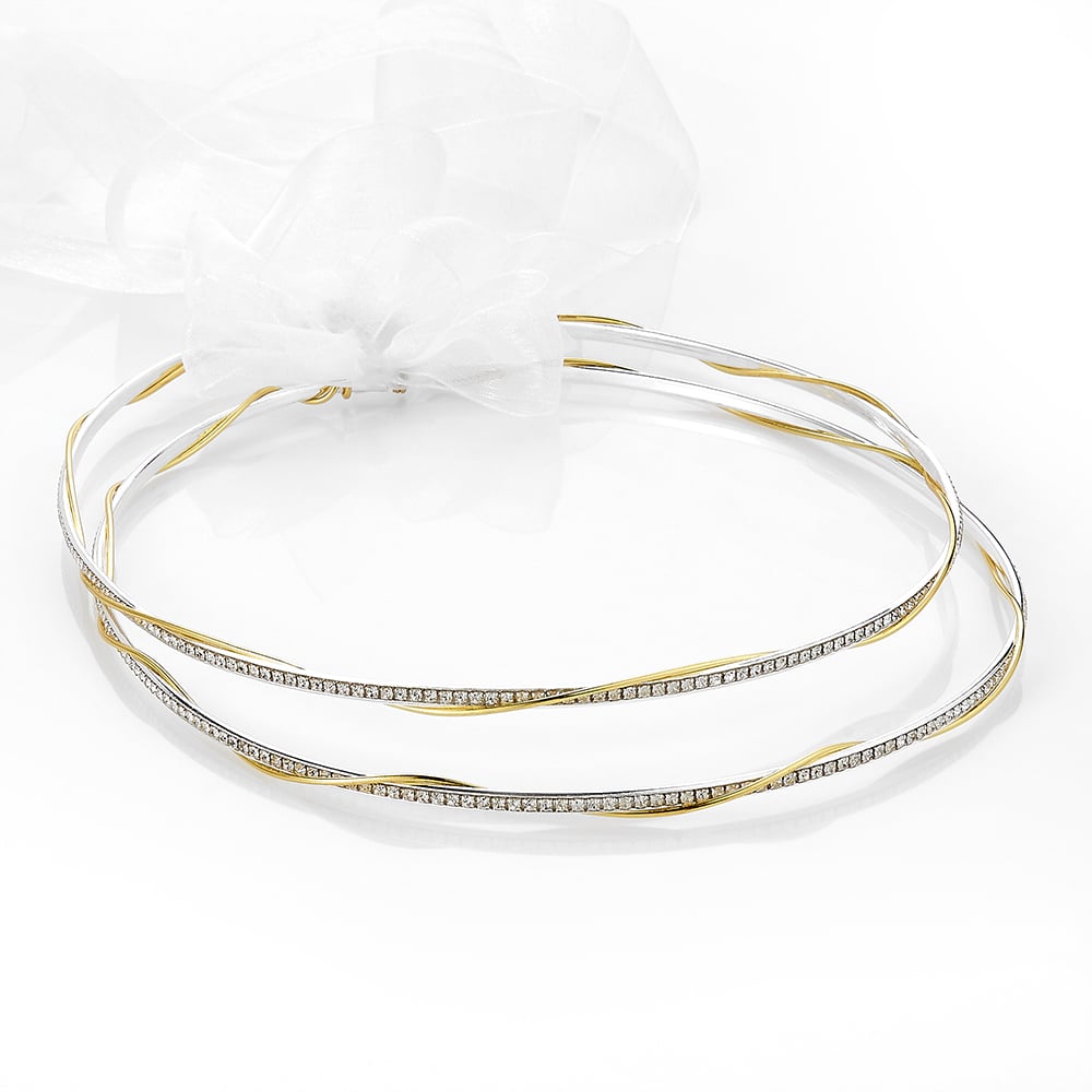 Louvaris επάργυρα χειροποίητα στέφανα γάμου Σ302E