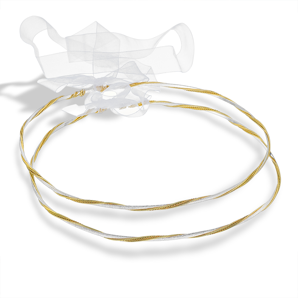 Louvaris επάργυρα χειροποίητα στέφανα γάμου Σ305E