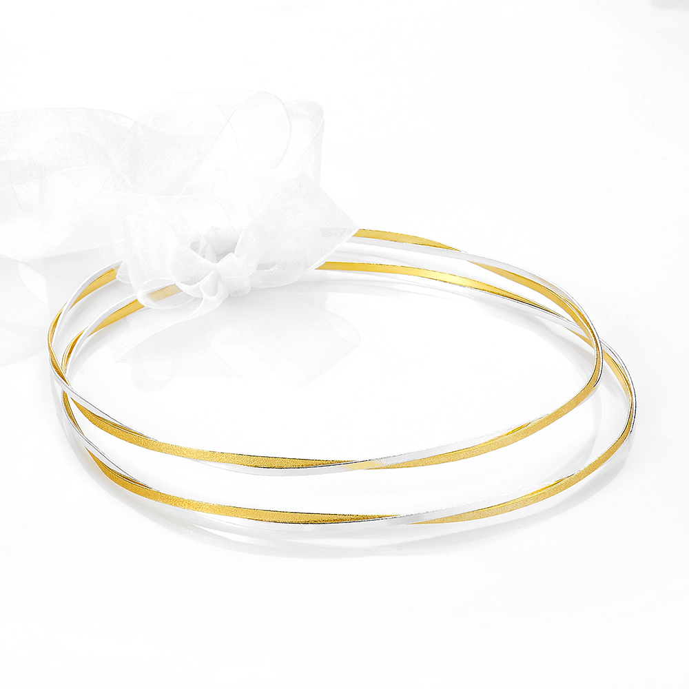 Louvaris επάργυρα χειροποίητα στέφανα γάμου Σ307E