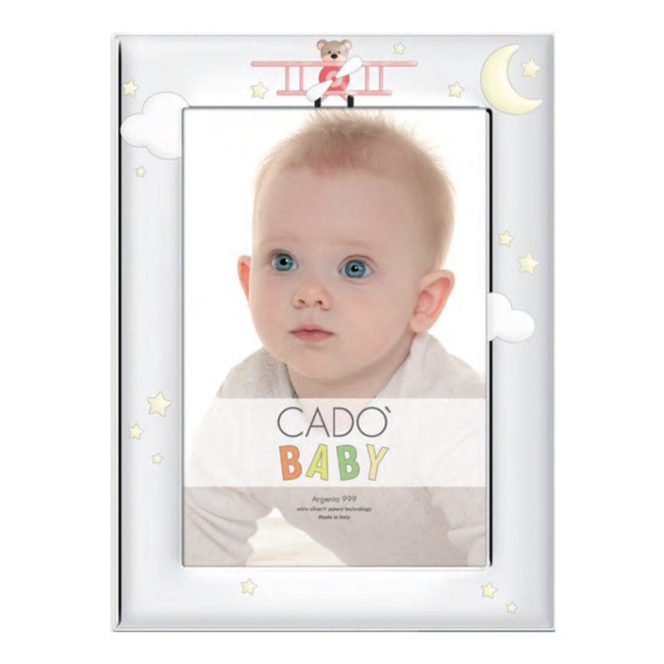 Cado ασημένια παιδική κορνίζα για κορίτσι 10Χ15 3878/3XR