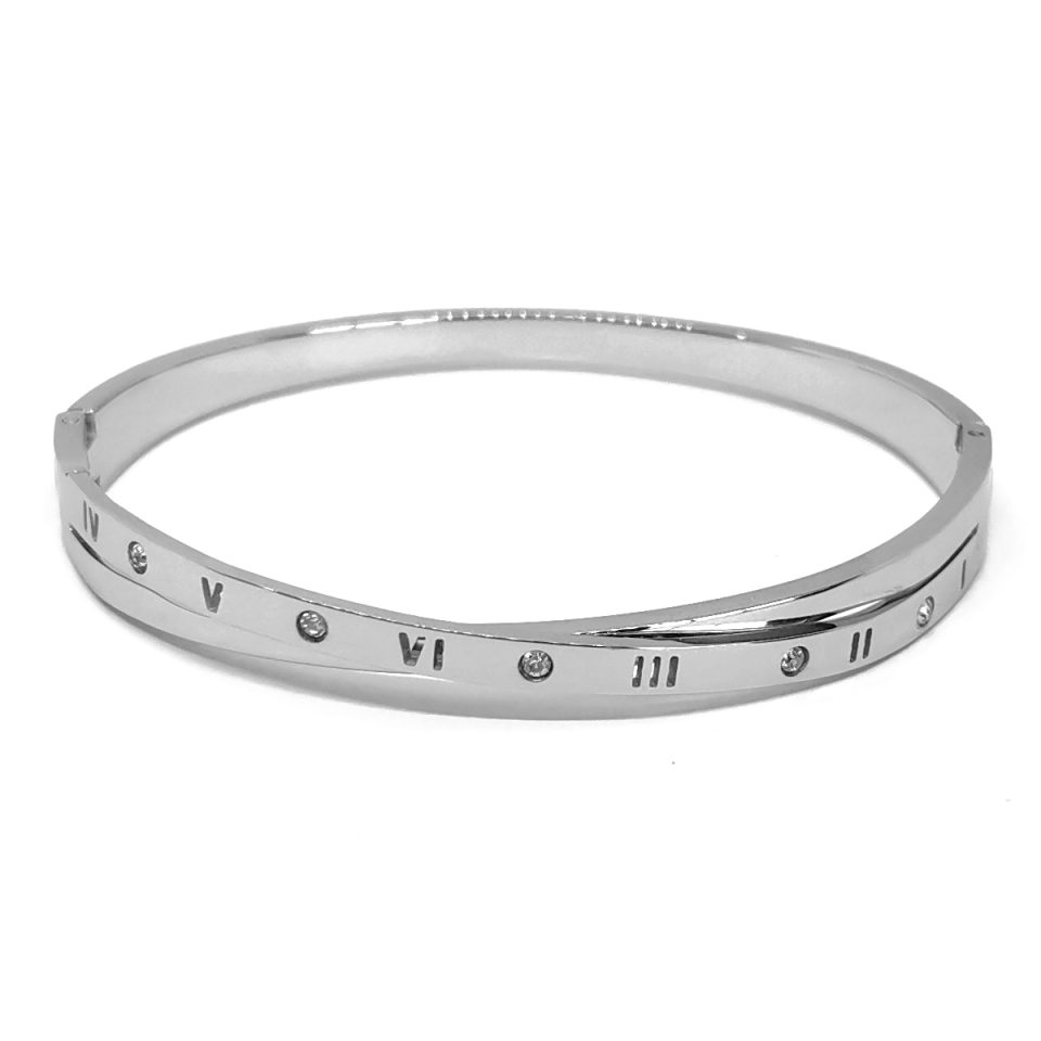 Zaklin Silver γυναικεία ατσάλινη χειροπέδα SB1258