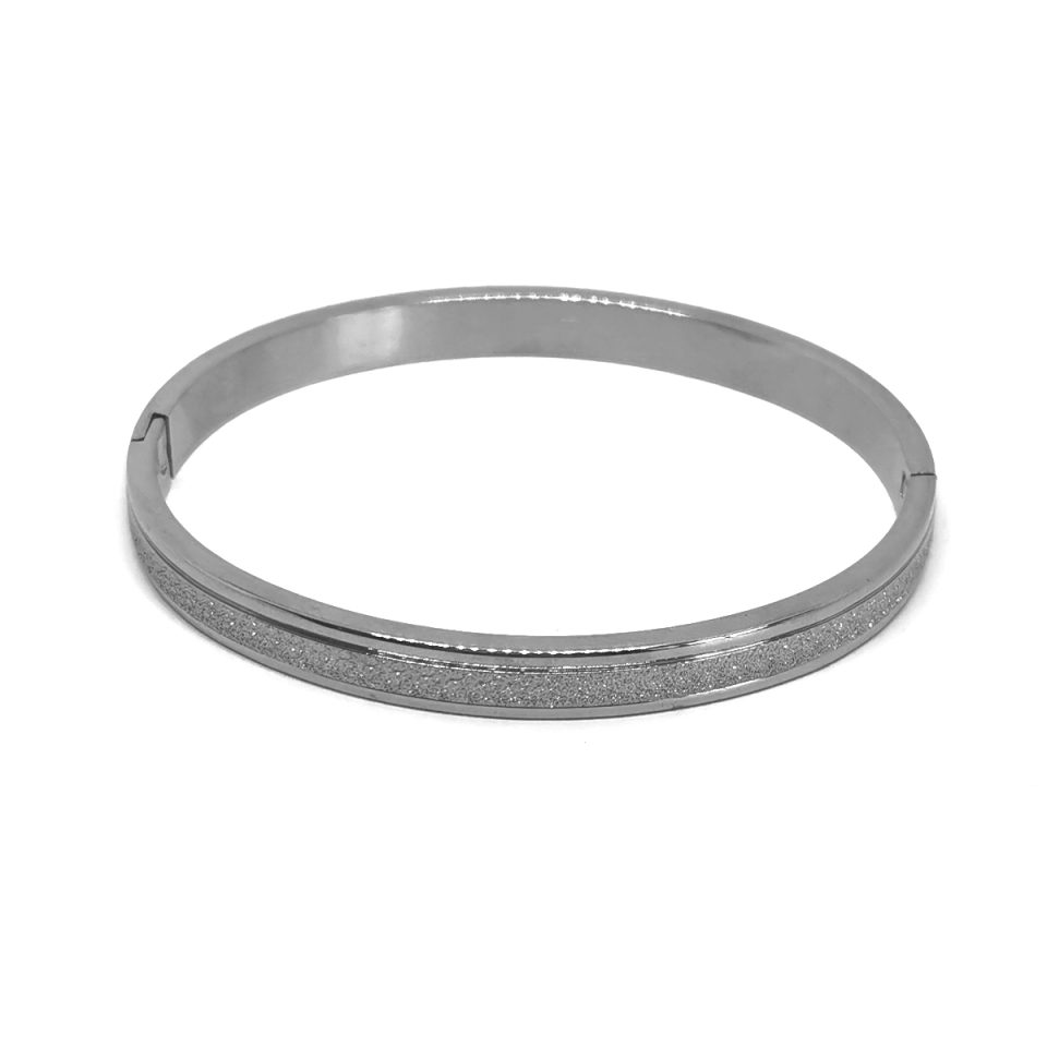 Zaklin Silver γυναικεία ατσάλινη χειροπέδα SB1747