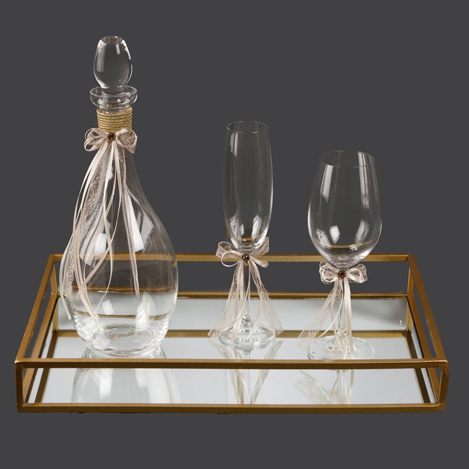 La Vista σετ γάμου καράφα-ποτήρι κρασιού FK441590 2ΤΜΧ