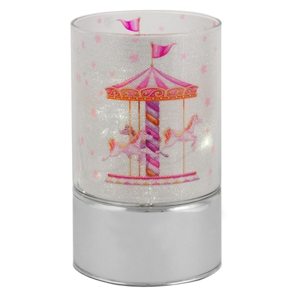 Bagutta παιδικό φωτιστικό από γυαλί και κάλυψη ασήμι για κορίτσι 15εκ. με φως led 4183-15 R